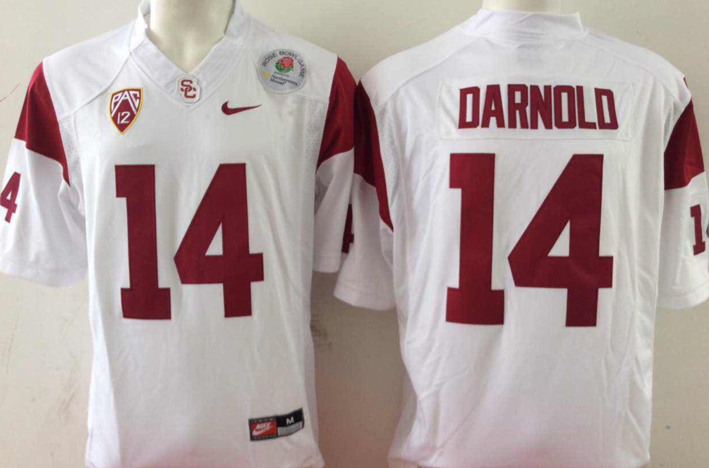 NCAA Men USC Trojans #14 White->ncaa teams->NCAA Jersey